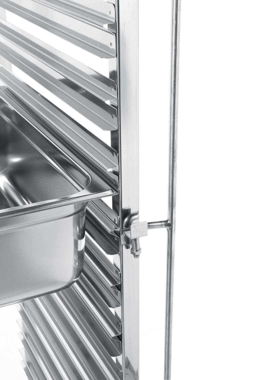 Cărucior pliabil din oțel inoxidabil pentru tăvi și containere GN HENDI 810613