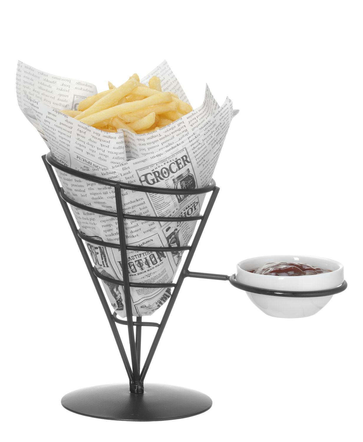 Hârtie pergament tipărită pentru Chips - 500 bucăți | HENDI 678121