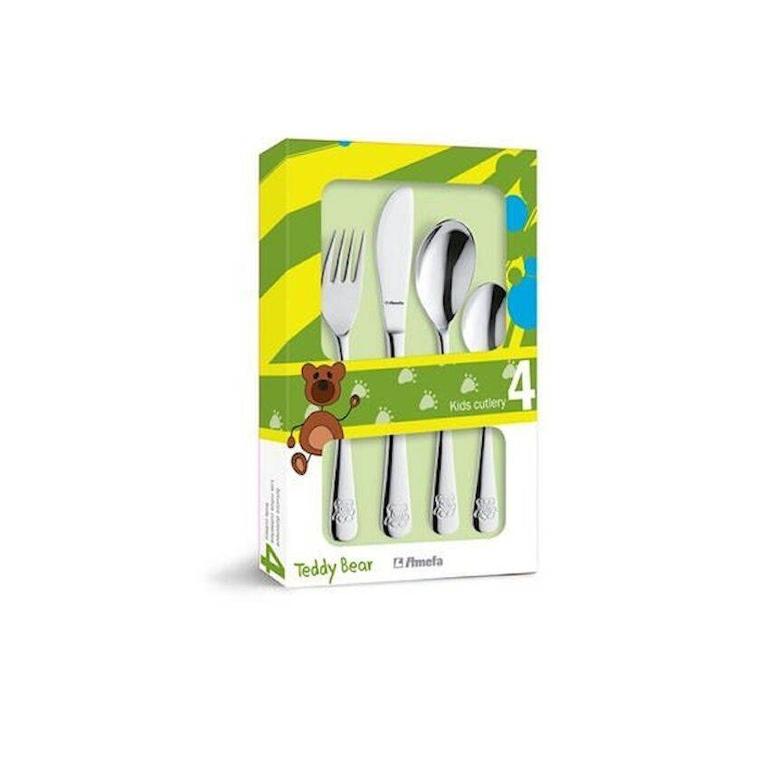 Set de tacâmuri pentru copii 4 piese Teddy Bear | AMEFA 431000G006A40
