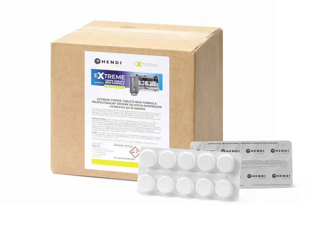 Curățător profesional pentru mașina de cafea Extreme Coffee Tablets | HENDI 976647