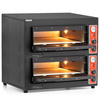 Cuptor pentru pizza cu 2 camere, 8x30 cm, 8.4 kW, 400 V | FORGAST FG09551