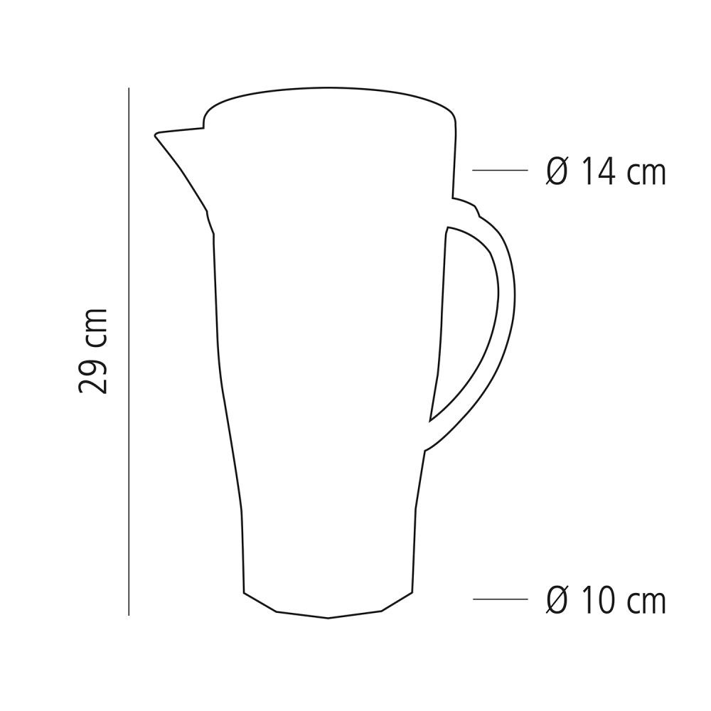 Cană din plastic MS, 2,5 l | APS 10776