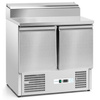 Masă frigorifică cu 2 uși pentru salate, 257 l, cu suprastructură din inox | FORGAST FG07402