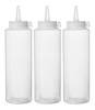 Dozator pentru sosuri reci transparent, capacitate 0,35 l - 3 buc. | HENDI 557853