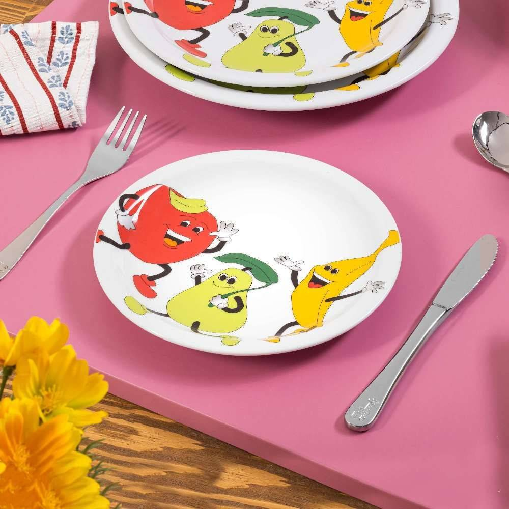 Talerz płytki deserowy z porcelany, 18,5 cm, linia Kids | MODERMO MP052