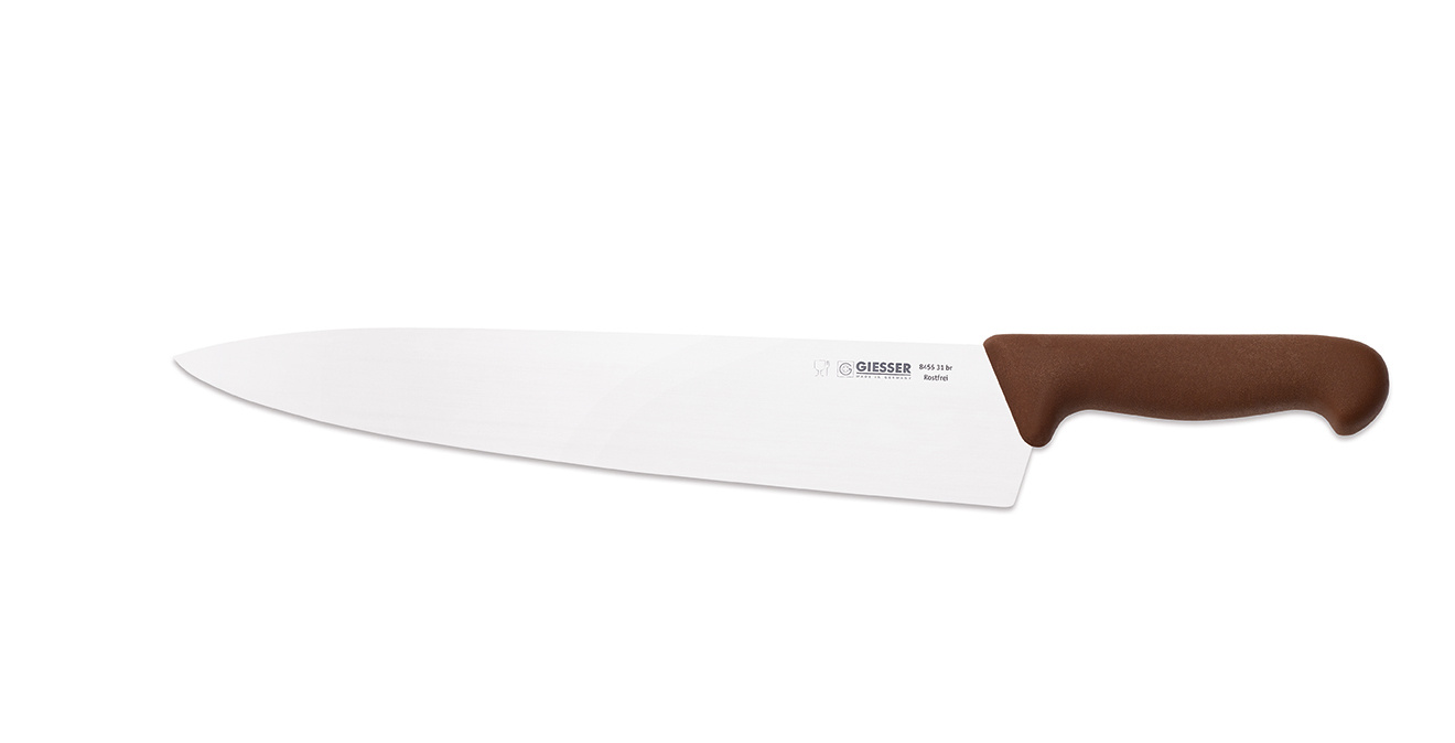 Cuțit de bucătar șef - 31 cm, maro | GIESSER MESSER 8455 31 br