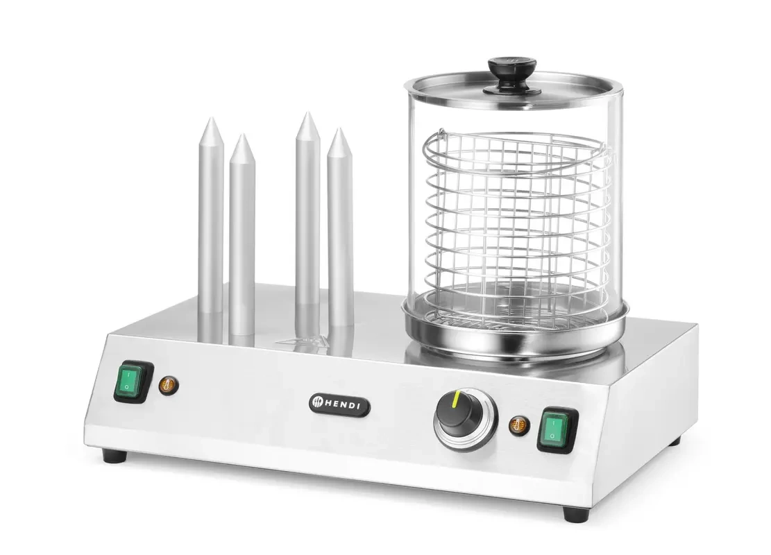 Încălzitor pentru crenvurști și chifle pentru hot-dog, 220-240V/550W, 50x31x39.5 cm | HENDI 265031