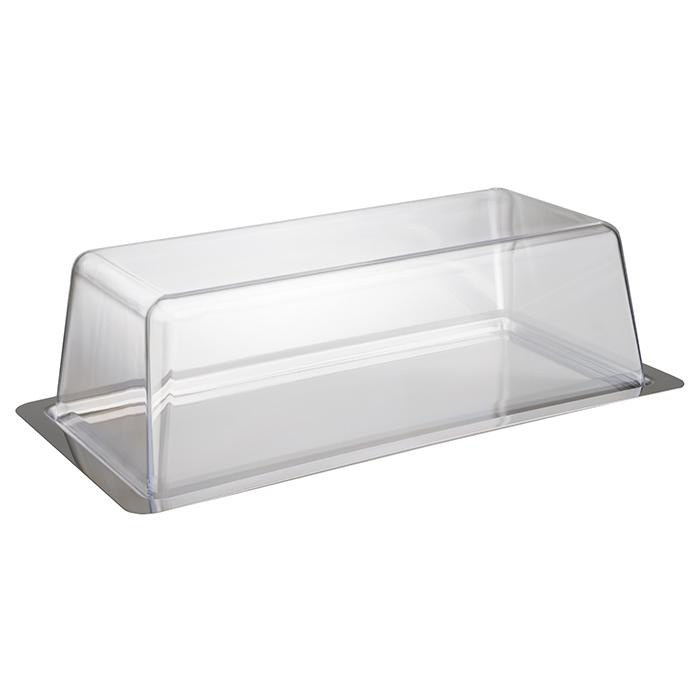 Tavă cu capac 33x17x10 cm, oțel inoxidabil, cu capac | APS 64