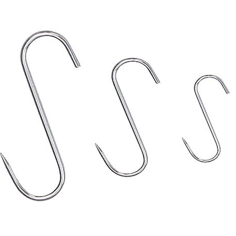 Cârlige pentru măcelărie, oțel inoxidabil 180mm | CONTACTO 485/180