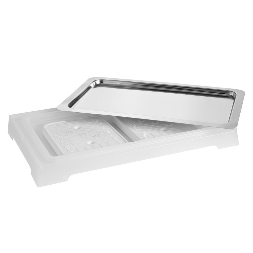 Vitrină bufet cu element de răcire, fără capac TOP FRESH GN 1/1, alb, 58.5x36.5x6 cm | APS 11503