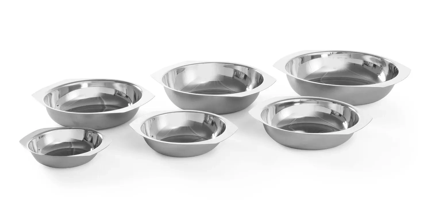 Bol din oțel inoxidabil cu mânere - diam. 12 cm | HENDI 401002