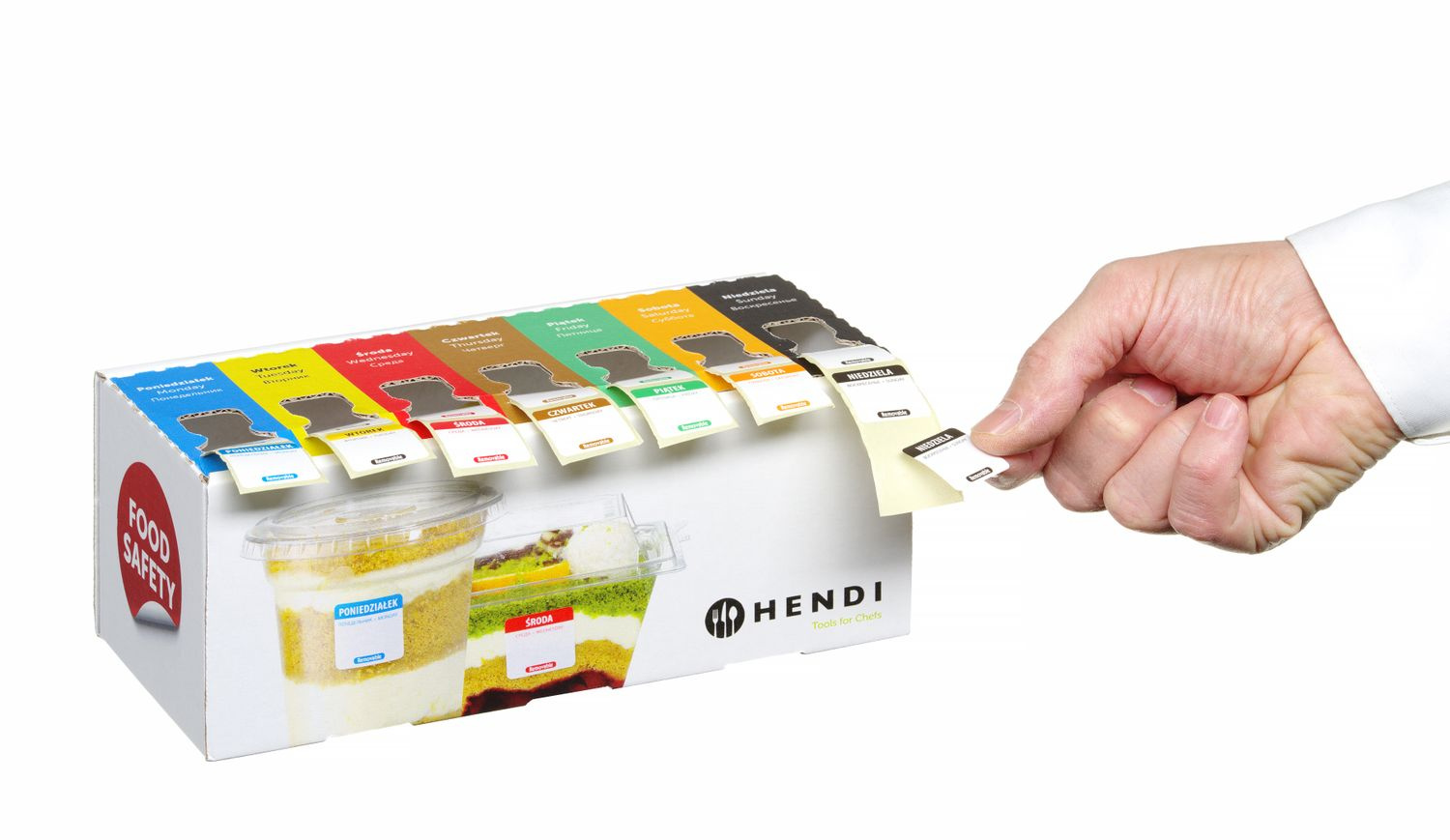 Set etichete Food Safety cu distribuitor | HENDI 850305