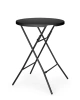 Masă de cocktail rotundă, neagră, diam. 80 cm | AMERBOX 811047