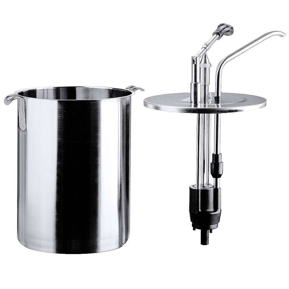 Dozator cu pompă din oțel inoxidabil, 6 l, argintiu | CONTACTO 3050/006