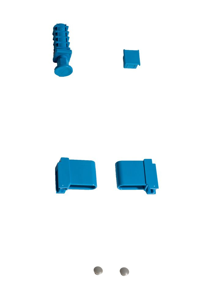 Unitate de colț cu 4 rafturi adânci. 40 cm 1PD-44+4P-124+8UM | ALUSHELF 40322