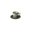 Ceașcă Bel 100 ml cu farfurioară 11 cm Still Rustic gri | KERA CERAMIKA 2.3.3.RUSTIC GRI
