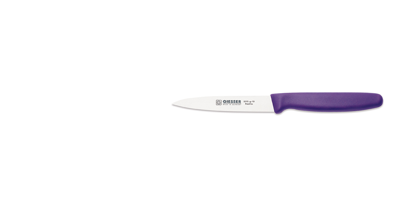 Cuțit pentru curățat - 10 cm, violet | GIESSER MESSER 8315 sp 10 vi
