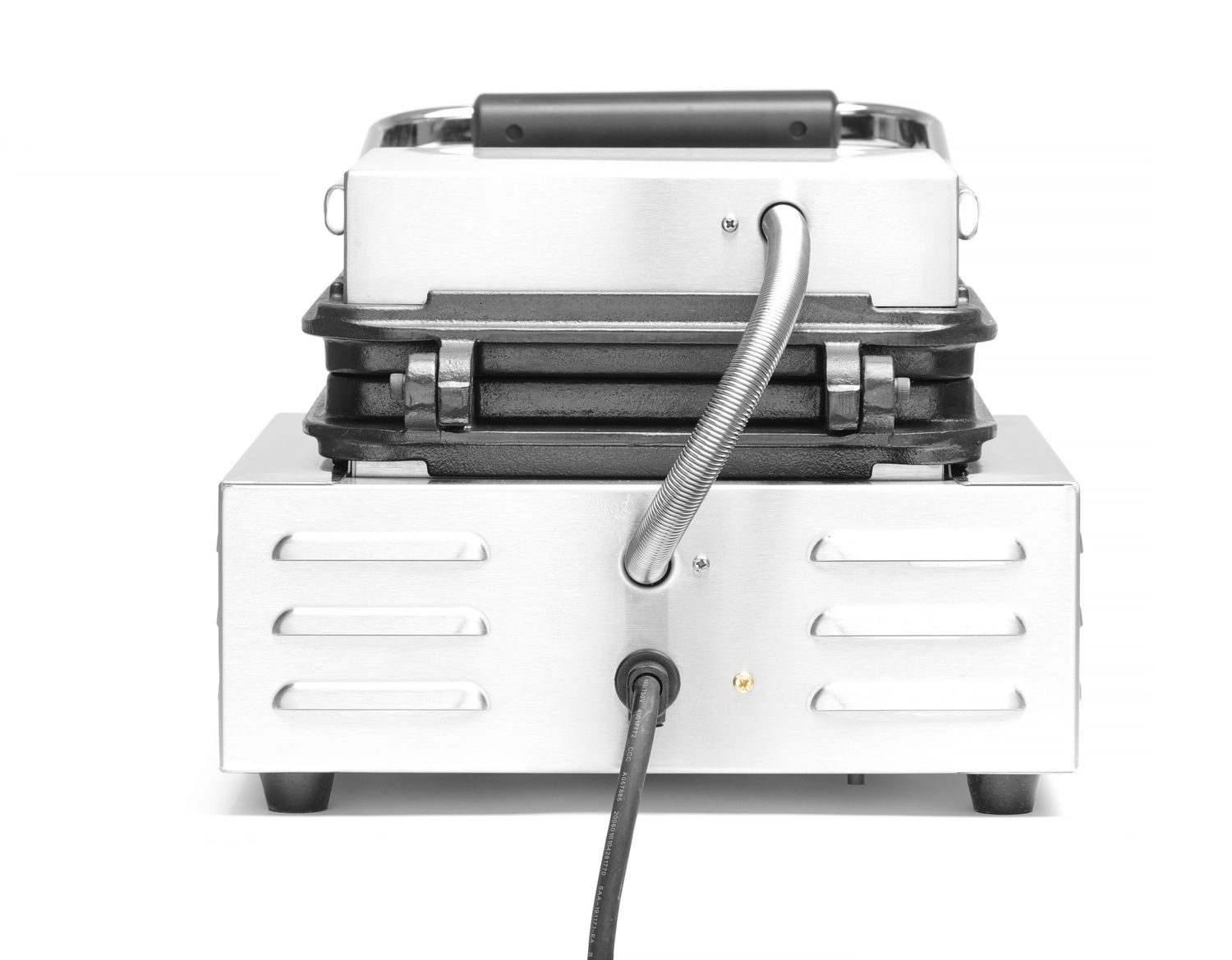 Aparat electric pentru vafe, grilaj mare, 2 vafe, 2.2 kW, 230 V, dreptunghiular | HENDI 212127