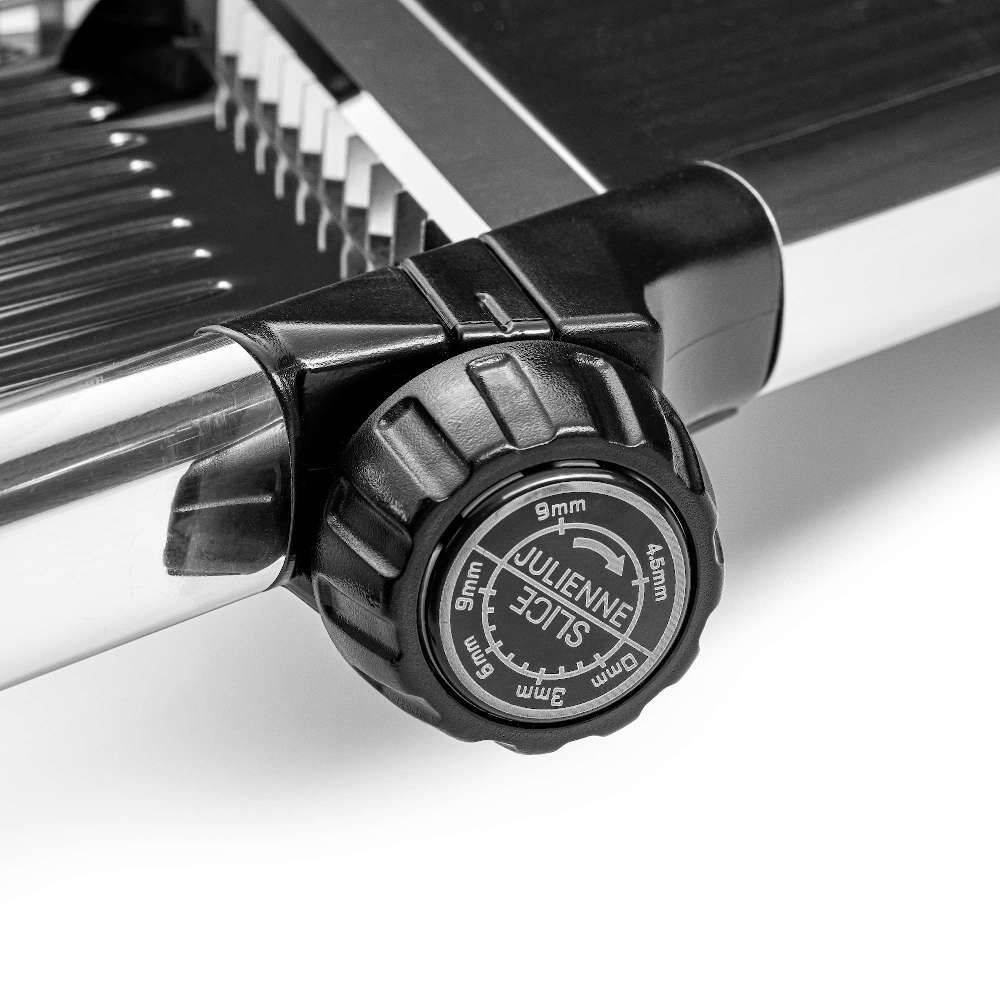 Distrugător manual Julienne (mandolină) pentru felierea în benzi și bare, reglarea grosimii | FORGAST FG10013