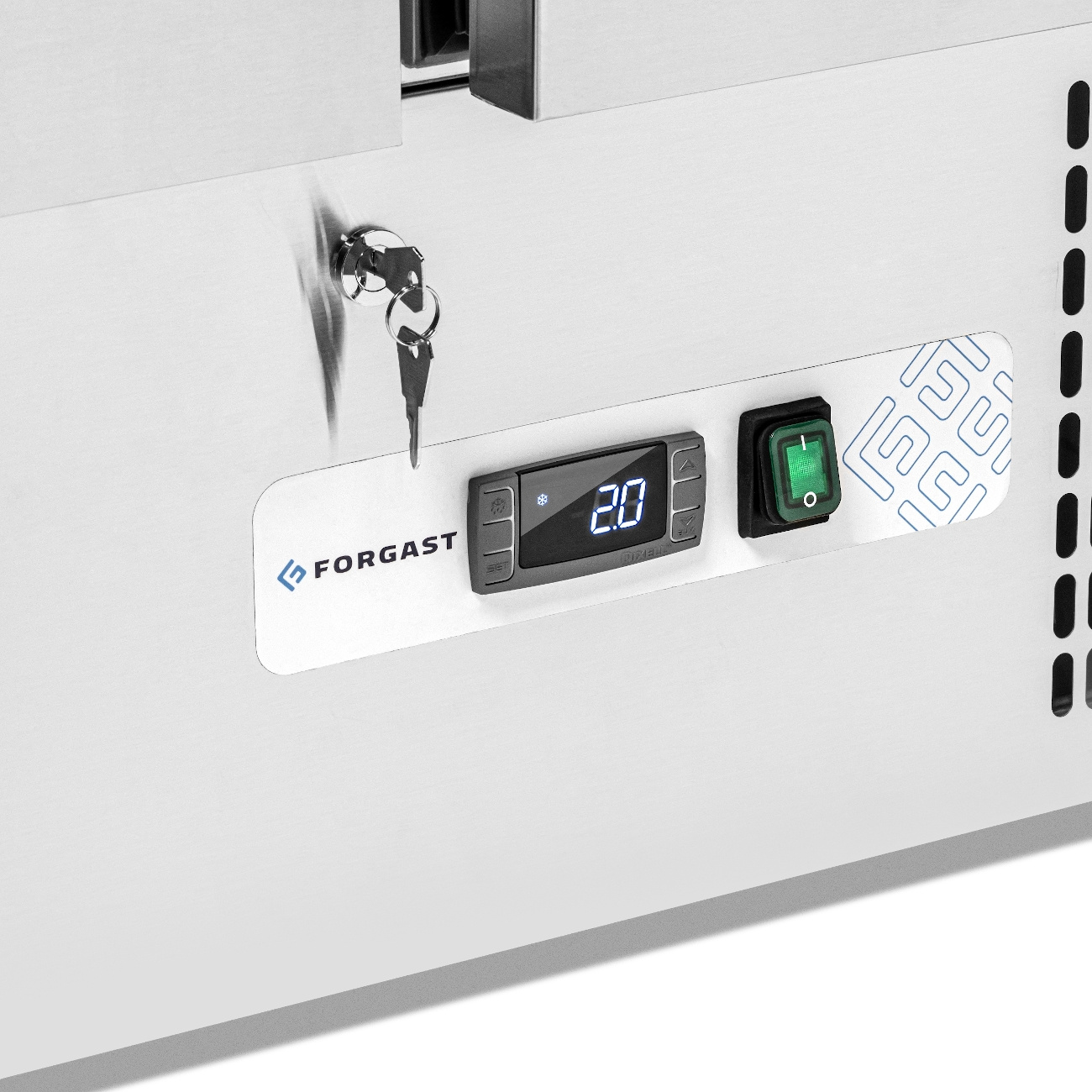 Masă frigorifică cu 4 sertare, 257 l, cu unitate inferioară FORGAST FG07004