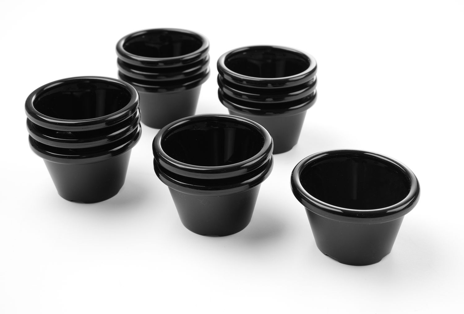 Bol ramekin 45 ml negru - set 12 buc. | HENDI 565605