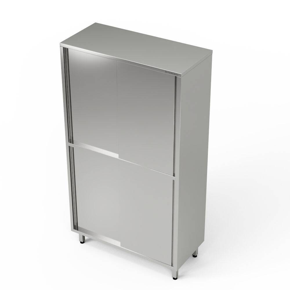 Dulap de depozitare divizat din oțel inoxidabil 130x50x180 cm | FORGAST