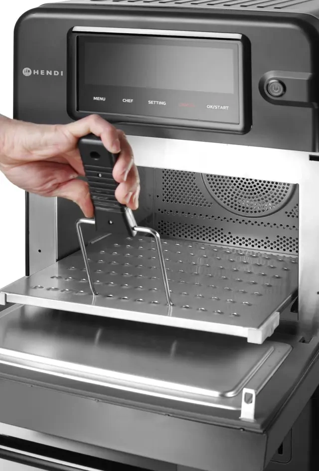 Cuptor convectie-microunde CombiTurbo, HENDI, 18 L, negru, 230V/3000 W, 40.2x73.5x(H)60.8 cm | HENDI 281277