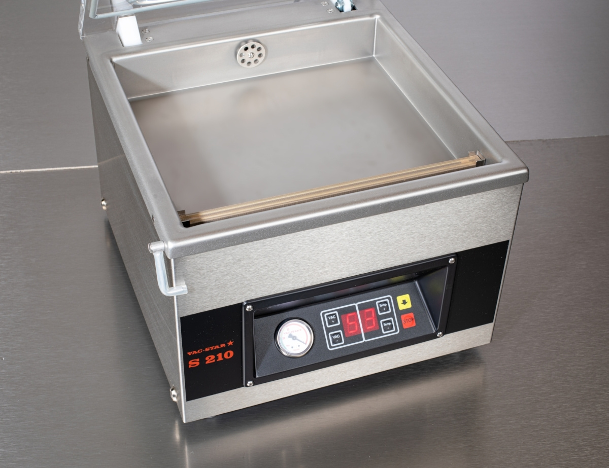 Mașină de ambalare în vid de banc S-210 DBV | VAC-STAR V-4101-EF-ACBBZ