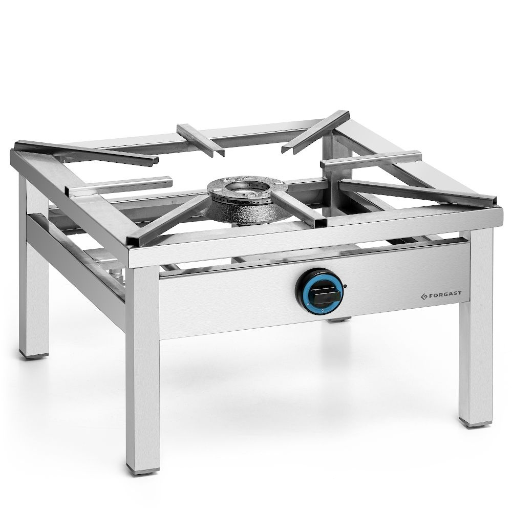 Taburet gastronomic pe gaz cu 1 arzător, 7.2 kW, 60x60x38 cm | FORGAST FG09411
