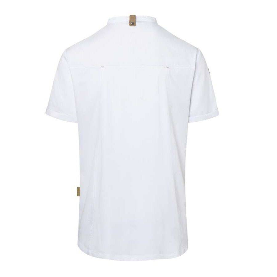 Bluză albă de bucătar cu mânecă scurtă pentru bărbați Green-Generation | KARLOWSKY JM 36-3