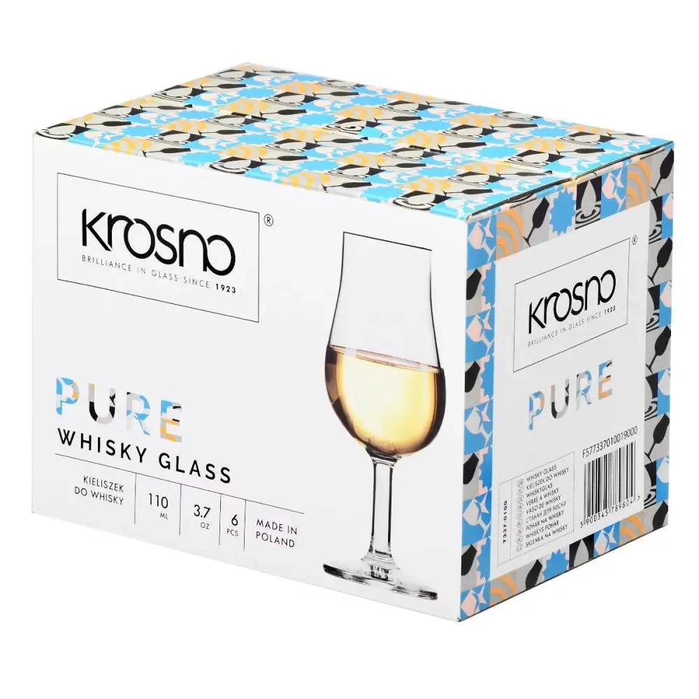 Pahare pentru degustarea whisky Pure 110 ml - set 6 bucăți | KROSNO GLASS F577337010019000