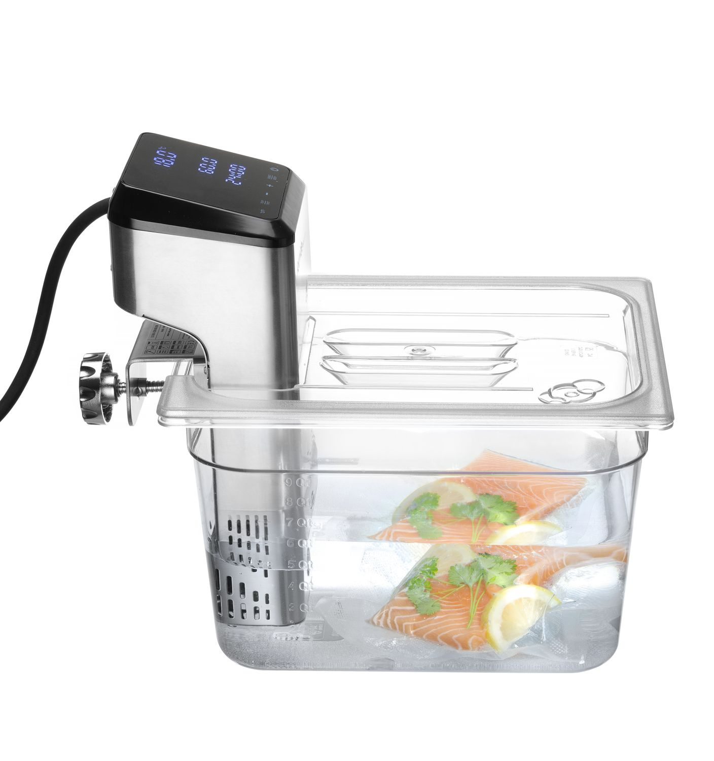 Capac din policarbonat pentru GN 1/2 cu decupaj pentru sous vide | HENDI 864234