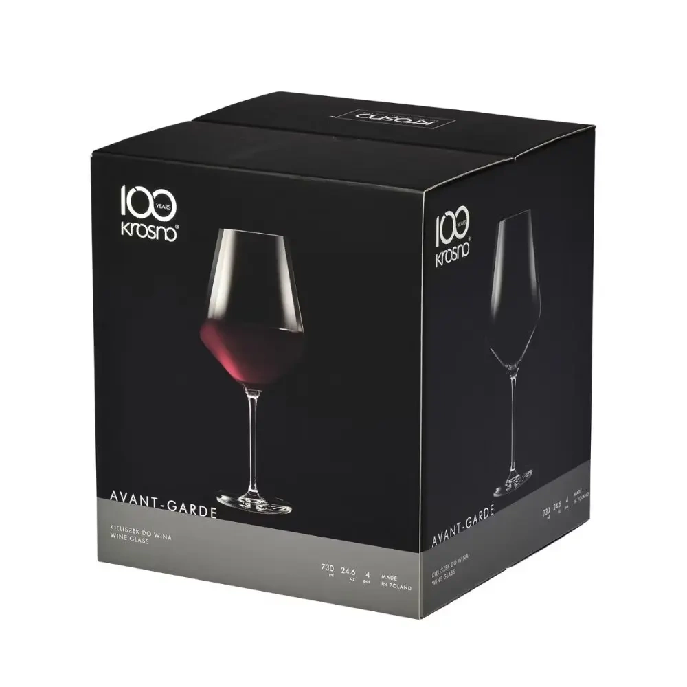 Pahare mari pentru vin roșu Avant-Garde XL, 730 ml - set de 4 bucăți | KROSNO F57D228065001010