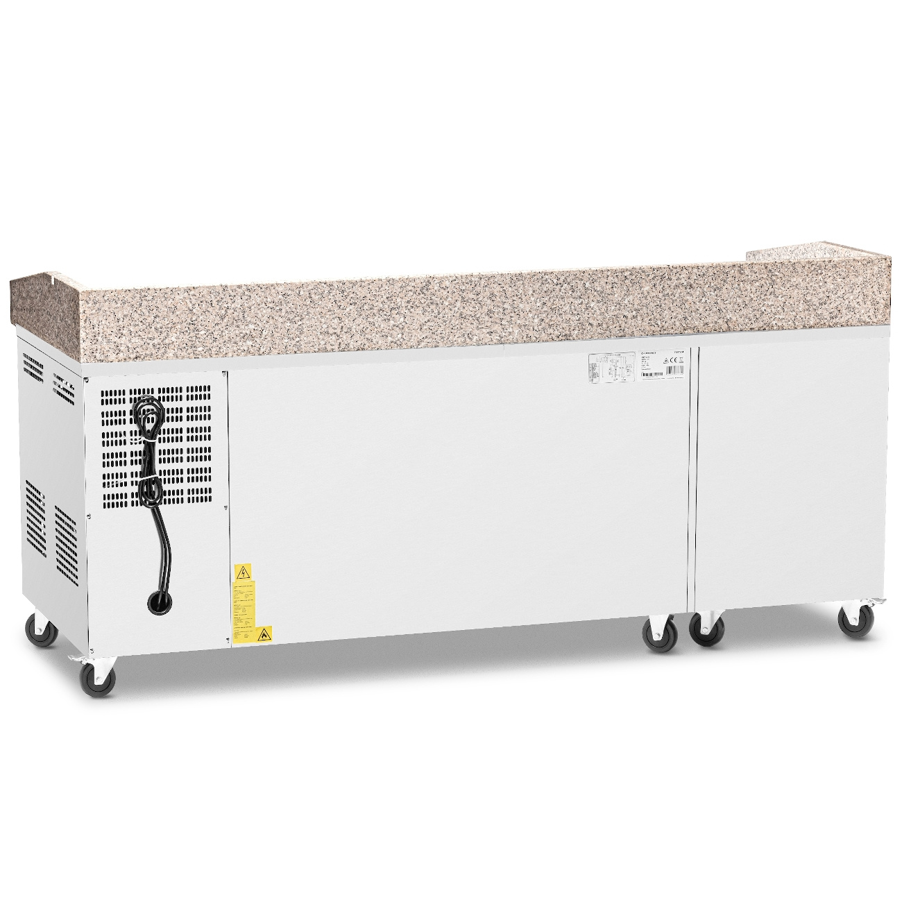 Masă frigorifică pentru pizza cu 2 uși și sertare 428 l | FORGAST FG07204