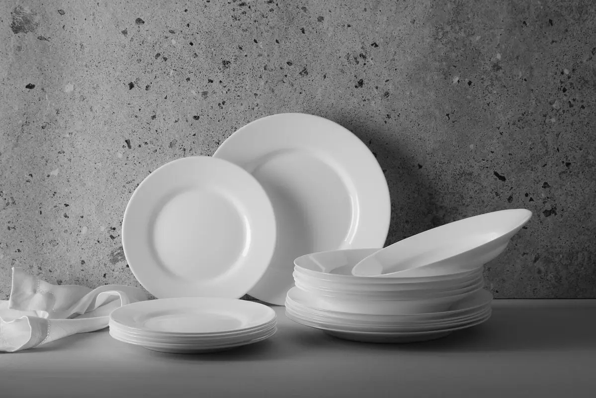 Zestaw talerzy Opal, 18 szt. | HENDI 795224