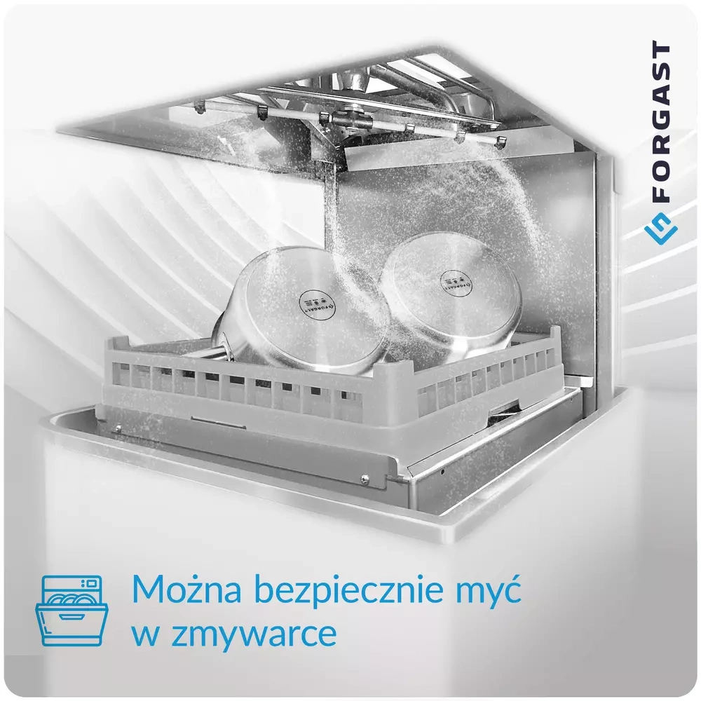 Rondel din oțel inoxidabil cu capac, capacitate 2 l | FORGAST FG02102