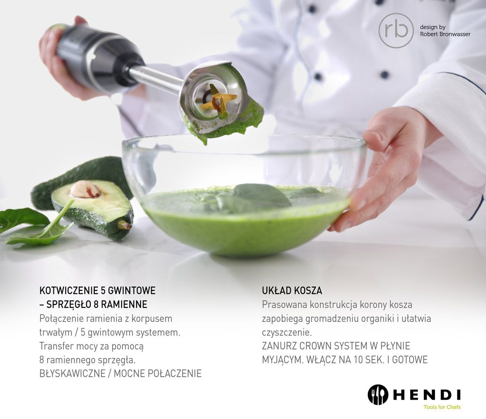 Mixer manual - l. braț 20 cm | HENDI 222157