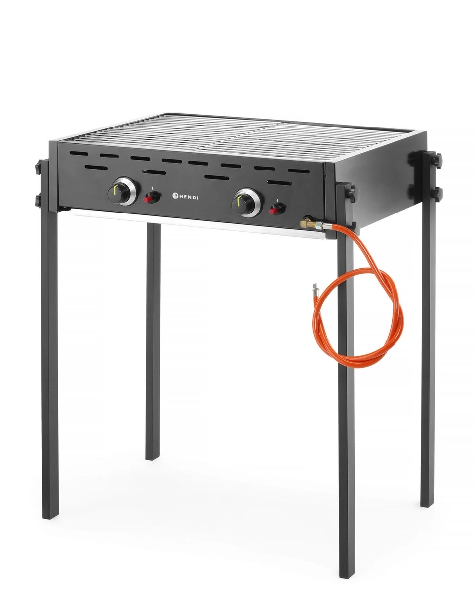 Grătar pe gaz Roast-Master Pro Black 11.6 kW, 790x560x(H)900mm | HENDI 148822