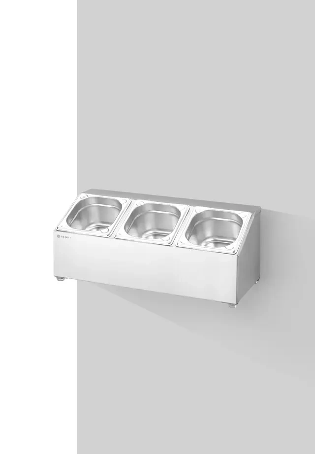 Suport pentru 3 recipiente GN 1/6 | HENDI 820032