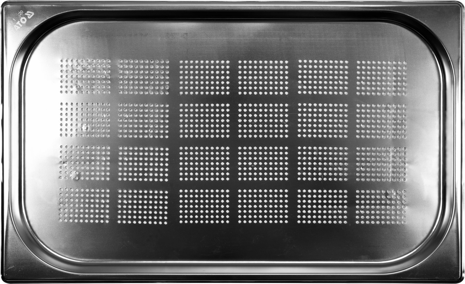 Recipient GN 1/1 adâncime 2 cm din oțel inoxidabil perforat | YATO YG-00340