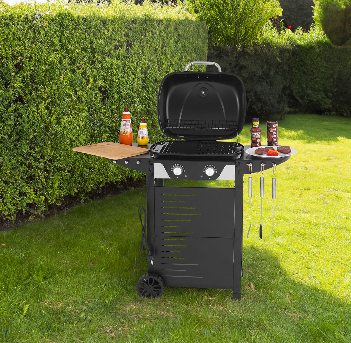 Grătar electric, ASAHI 2300W 47 X 37CM | YATO YG-20070