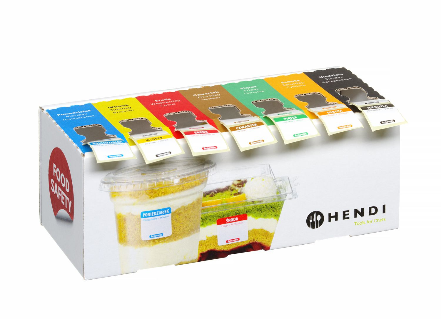 Set etichete Food Safety cu distribuitor | HENDI 850305