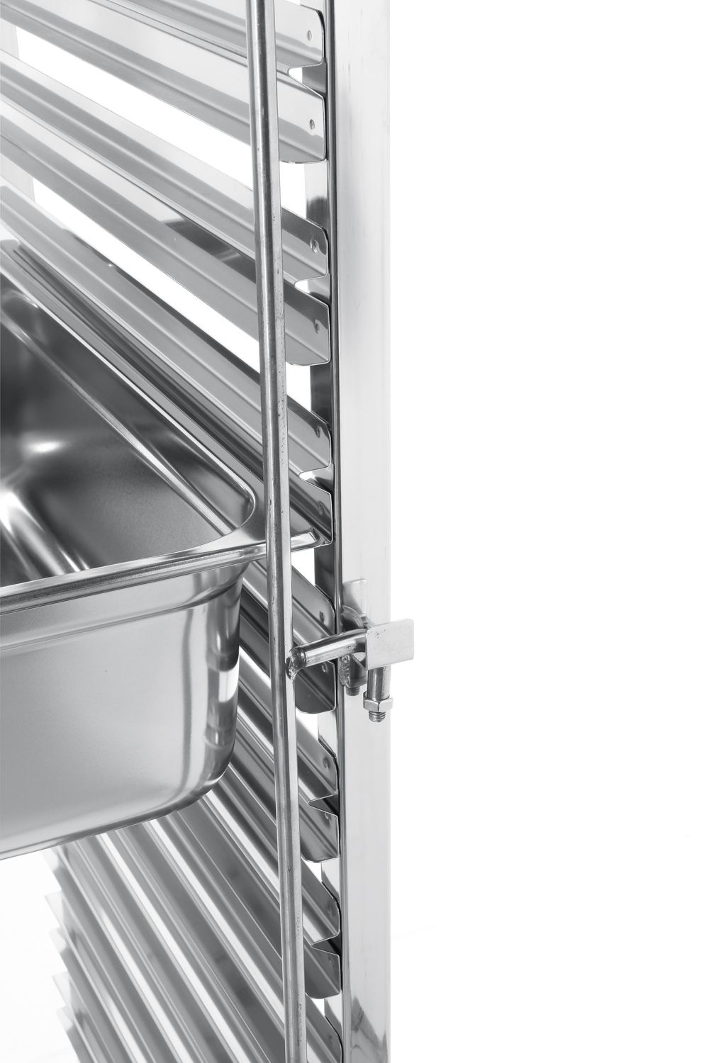 Cărucior pliabil din oțel inoxidabil pentru tăvi și containere GN HENDI 810668