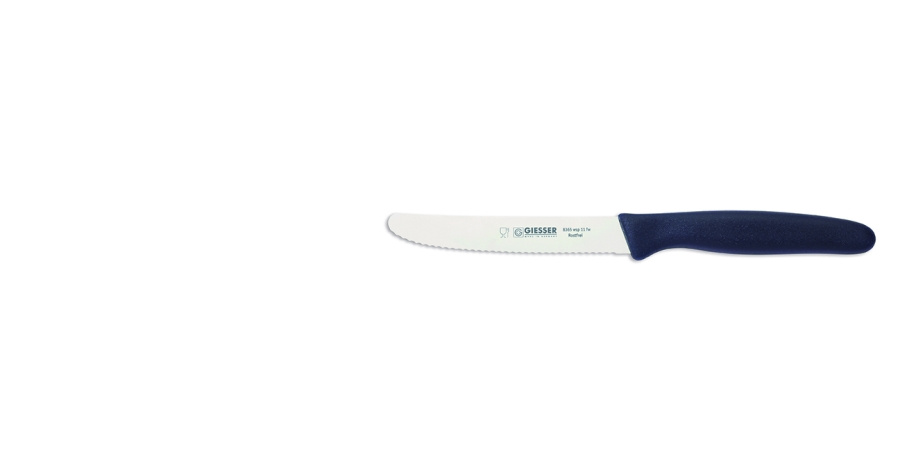 Cuțit universal cu margine zimțată - 11 cm, albastru închis | GIESSER MESSER 8365 wsp 11 fw