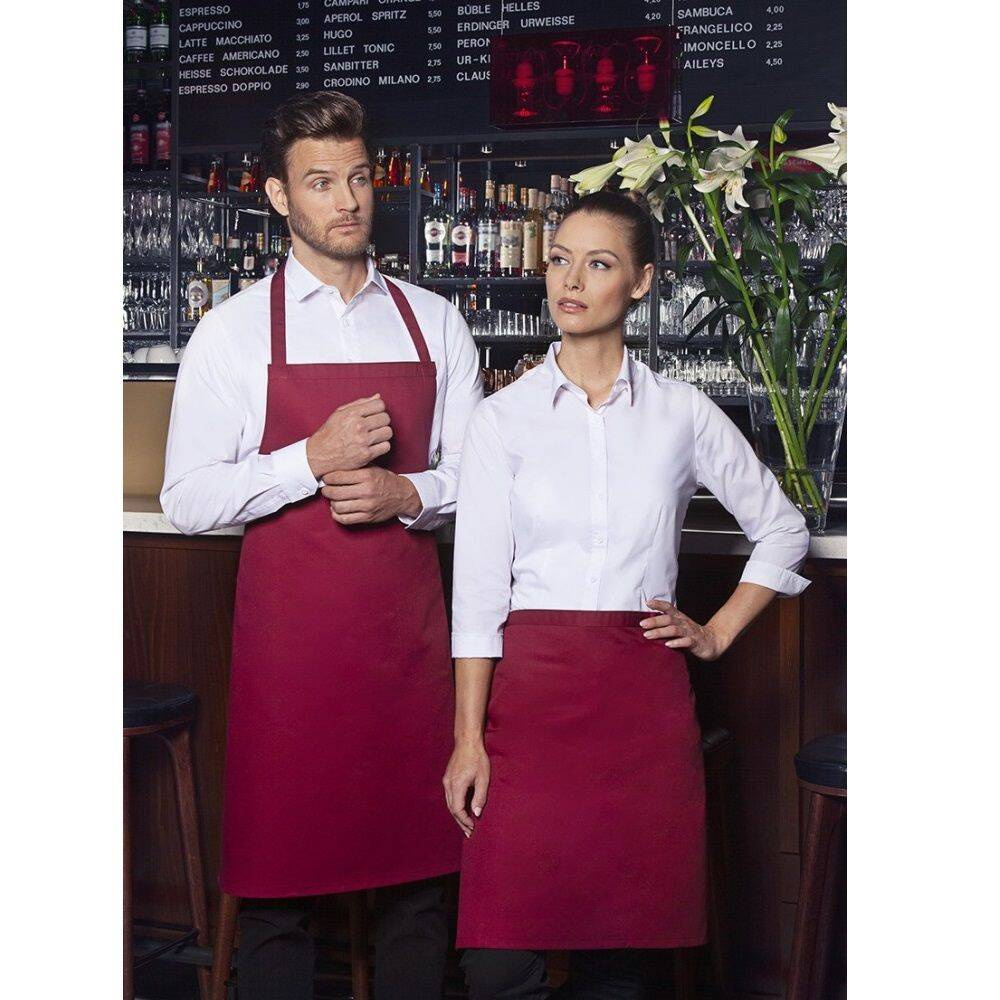 Șorț de gătit de bază 75 x 100 cm maro | KARLOWSKY BLS 3-4-Stck