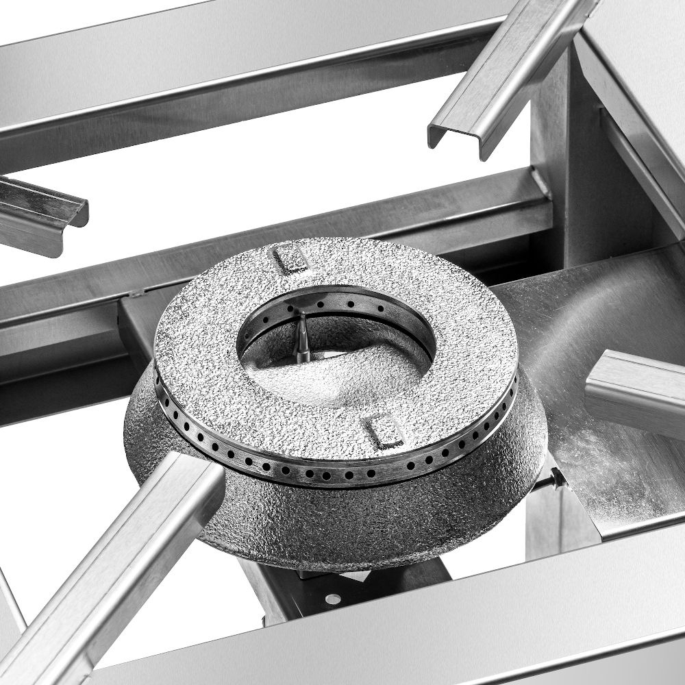 Taburet gastronomic pe gaz cu 1 arzător, 5 kW, 40x40x38 cm | FORGAST FG09415