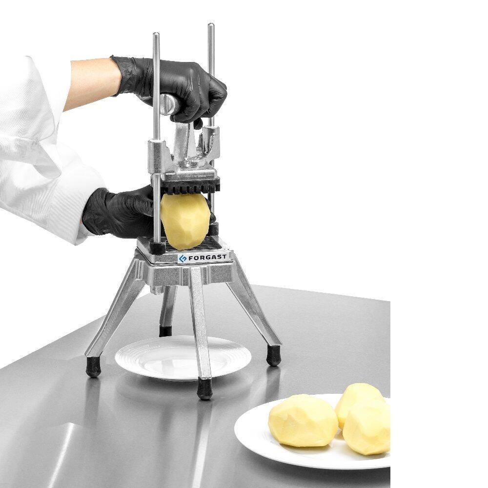 Tocător manual pentru tăiat cuburi, cartofi prăjiți și cartofi, 9x9 mm | FORGAST FG10007