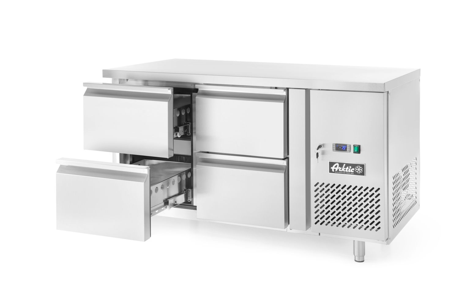 Masă frigorifică cu 4 sertare și unități laterale | ARKTIC 233764
