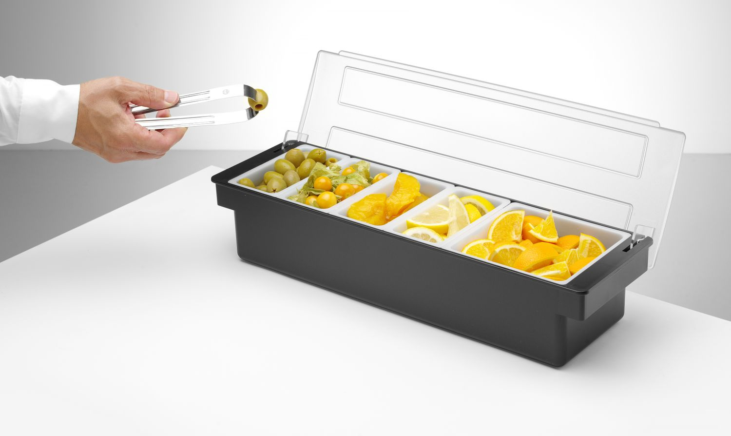 HENDI 552131 Recipient de bar pentru accesorii pentru băuturi