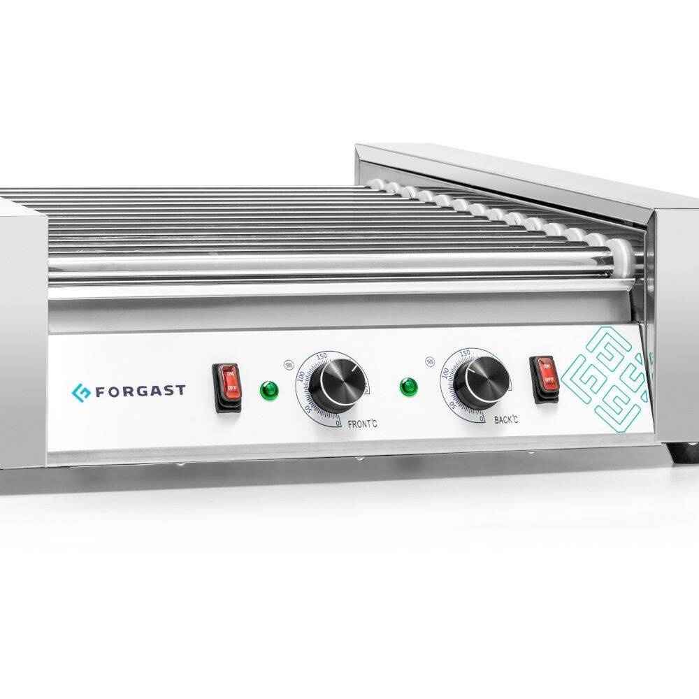 Grătar cu role pentru crenvurști, 14 role, 2.8 kW, 230 V | FORGAST FG09614